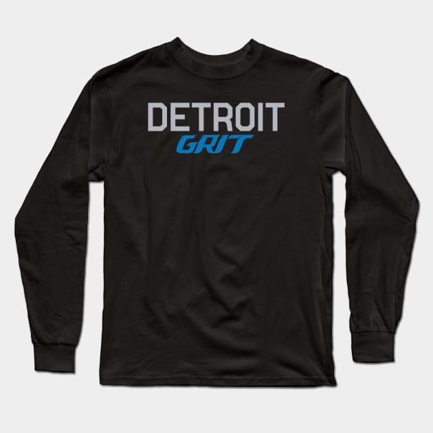 Detroit Grit Dark Long Sleeve T-Shirt by soulf1re